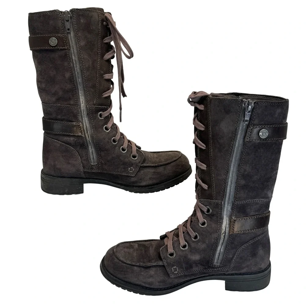 The North Face Ballard Lace II Suede Waterproof‎ Primaloft Boots Grey Women 6.5